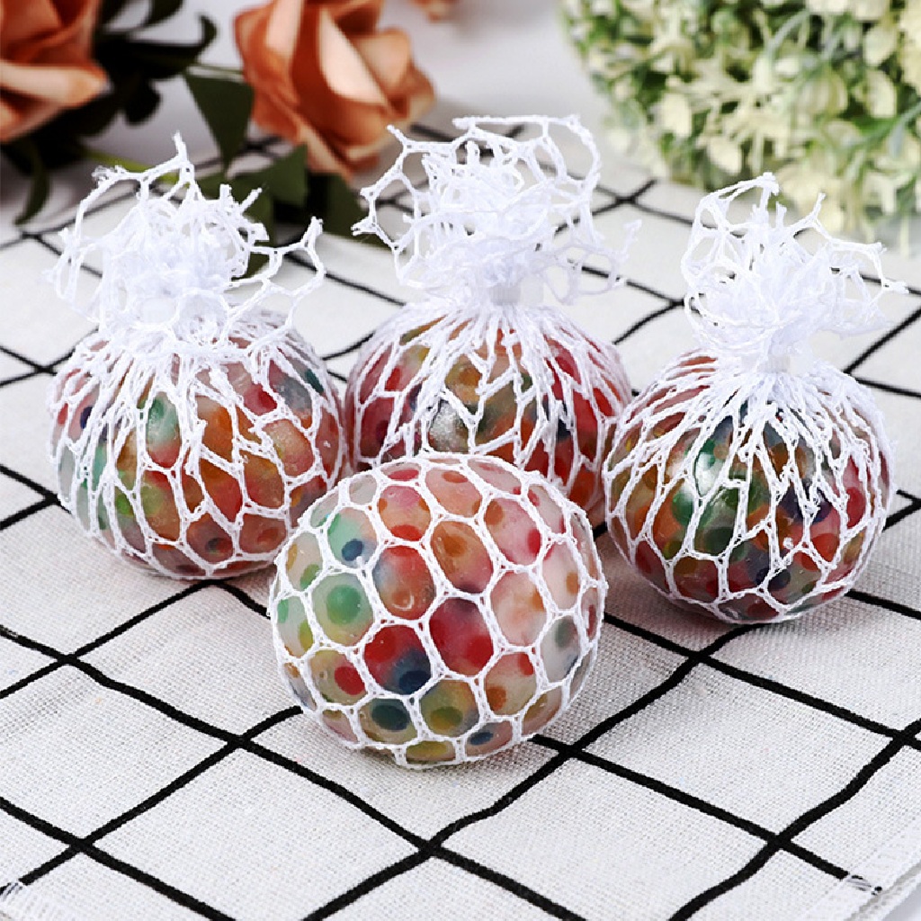 Squishy Rainbow  Bola Multi Color Bola Jelly Anti Stress Anggur — 5
