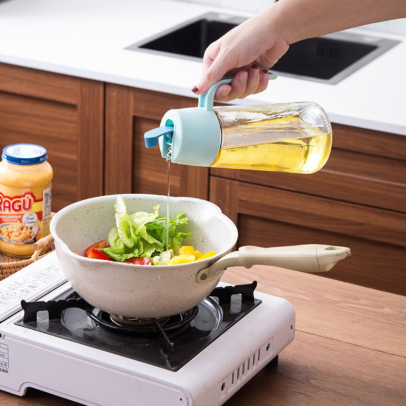 Botol Minyak Goreng Kecap Cuka Kaca Bahan Tebal Kapasitas 630ml — 2