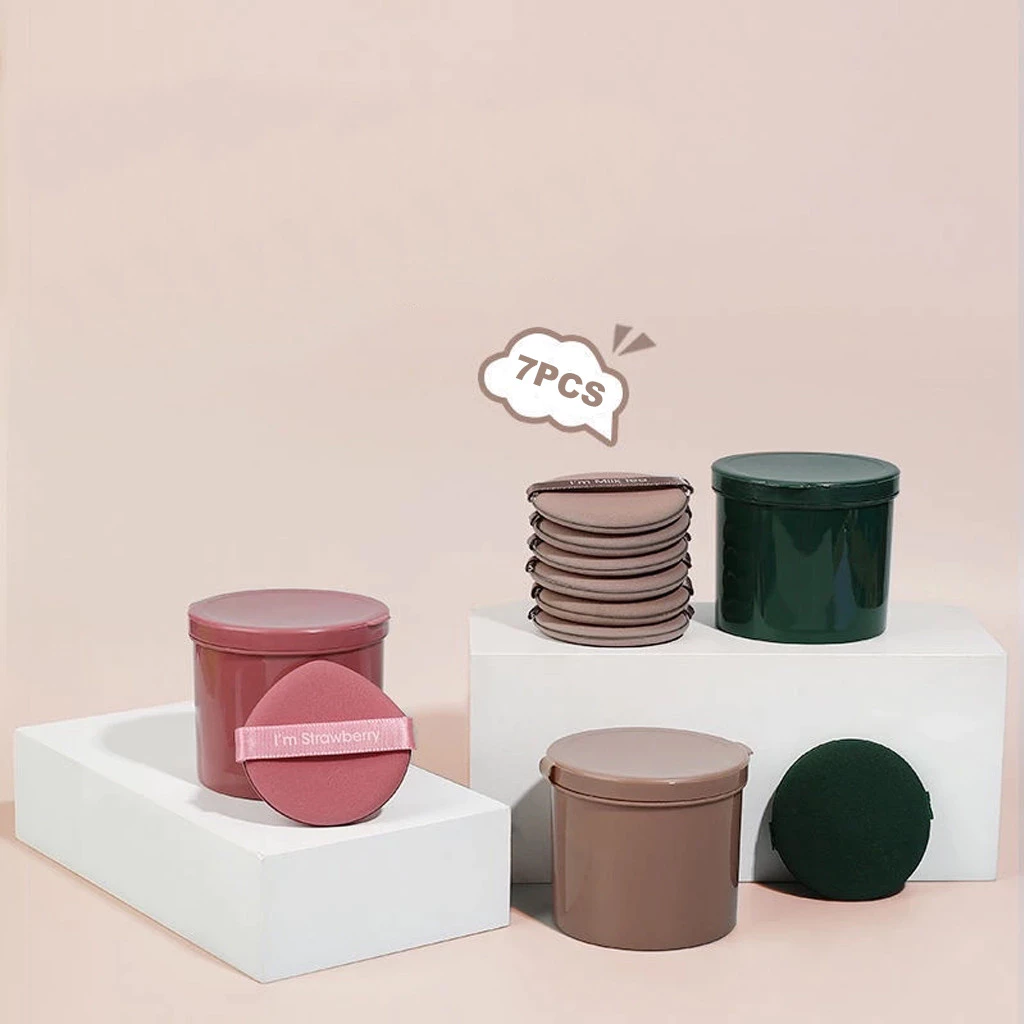 Sponge Spons Make Up 7 Pcs Lembut Packaging Toples Praktis Lebih Aman — 4