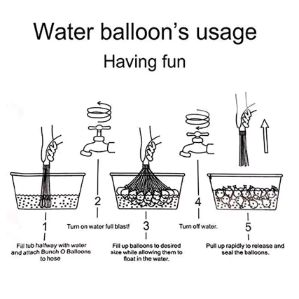 Balon Air Tiup Anti Bocor Magic Waters Ballons 11 PCS Aneka Warna — 6