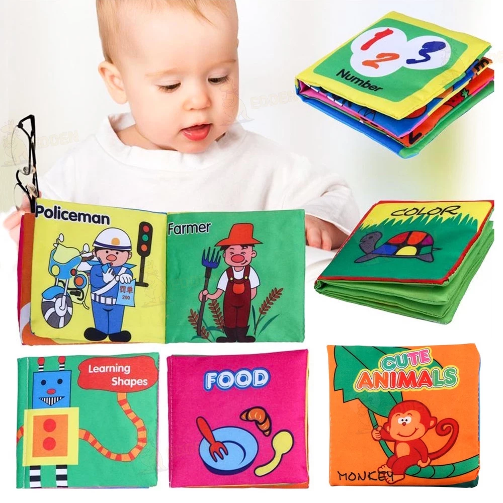 Buku Kain Edukasi Anak Mainan Bayi Belajar Membaca Cerita Gambar — 6