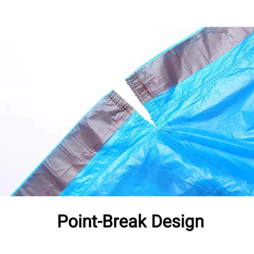 Plastik Sampah Roll Gulung Dengan Tali 45x50cm Isi 15 Lembar - Random — 5
