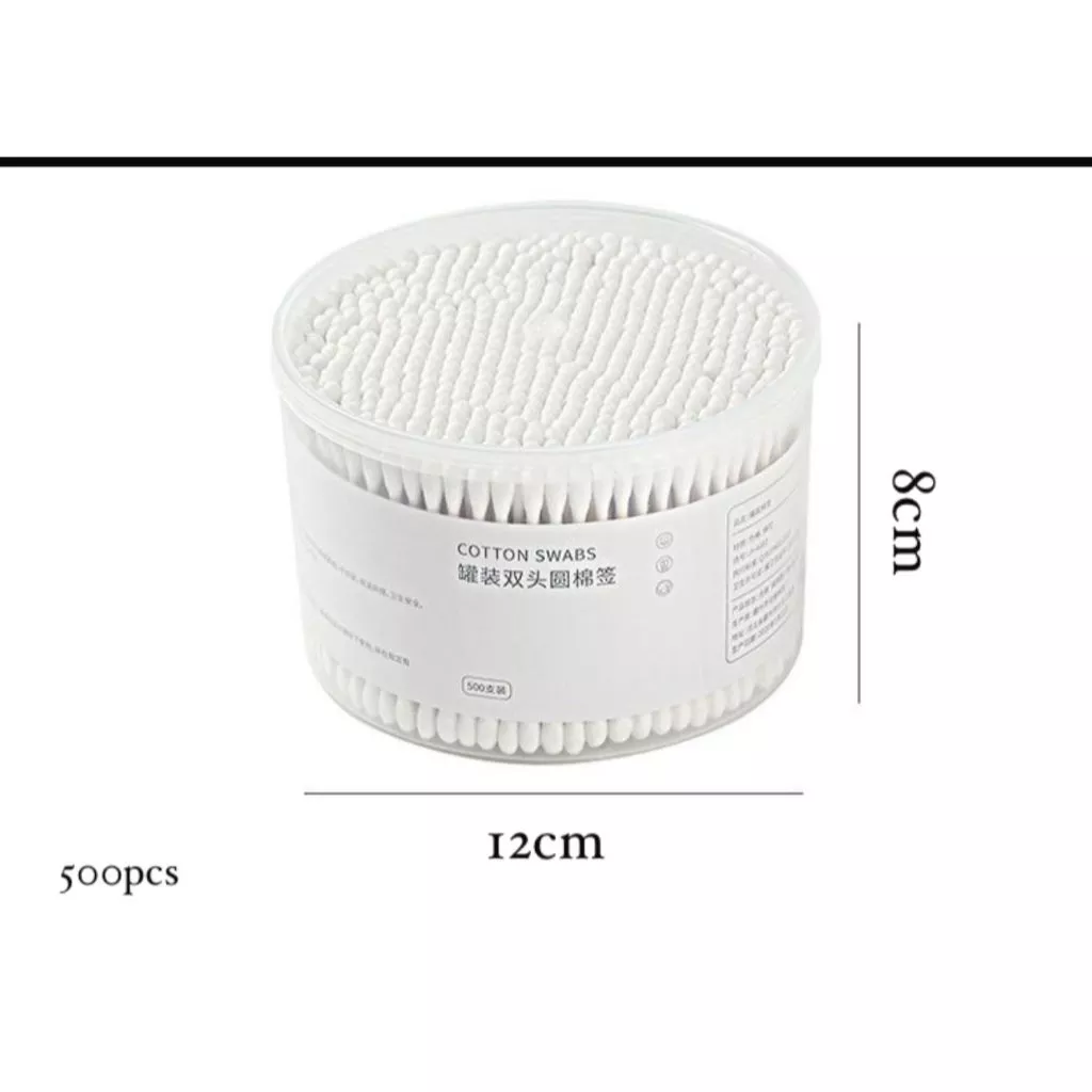 Cotton Bud / Korek Kuping / Cotton Swabs isi 500 Natural Bambu — 2