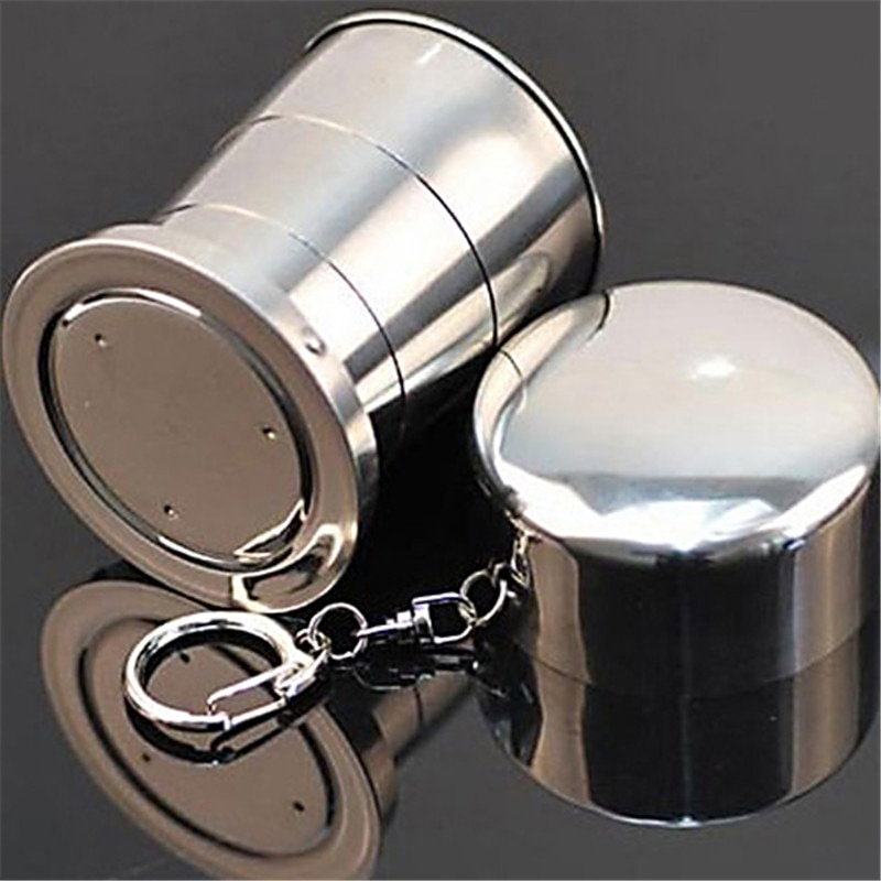 Gantungan Kunci Gelas Lipat Stainless Steel Serbaguna — 8