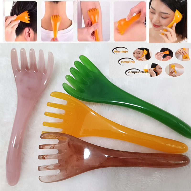 Sisir Guasha Face Massager Terapi Alat Pijat Wajah Kepala Leher Kaki — 6