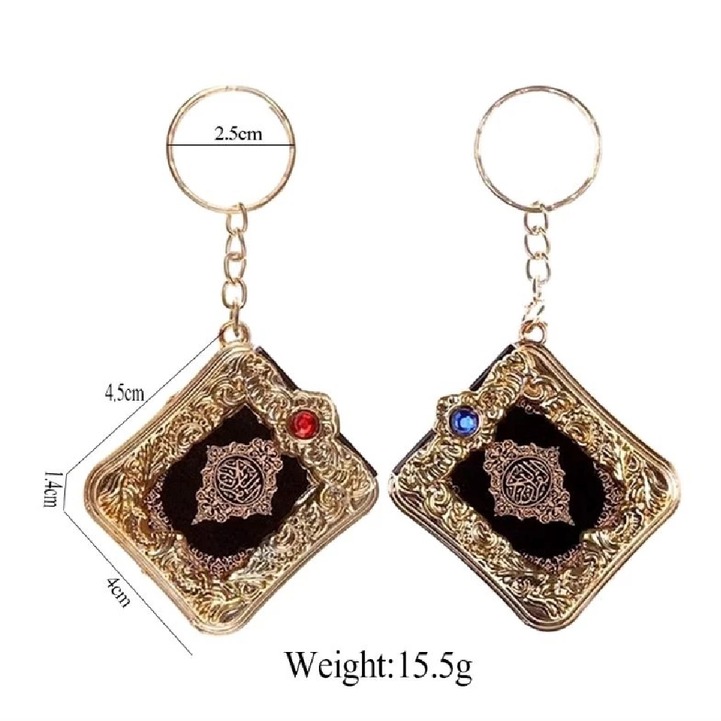 Gantungan Kunci Al Quran Mini Souvenir Unik Keychain — 4