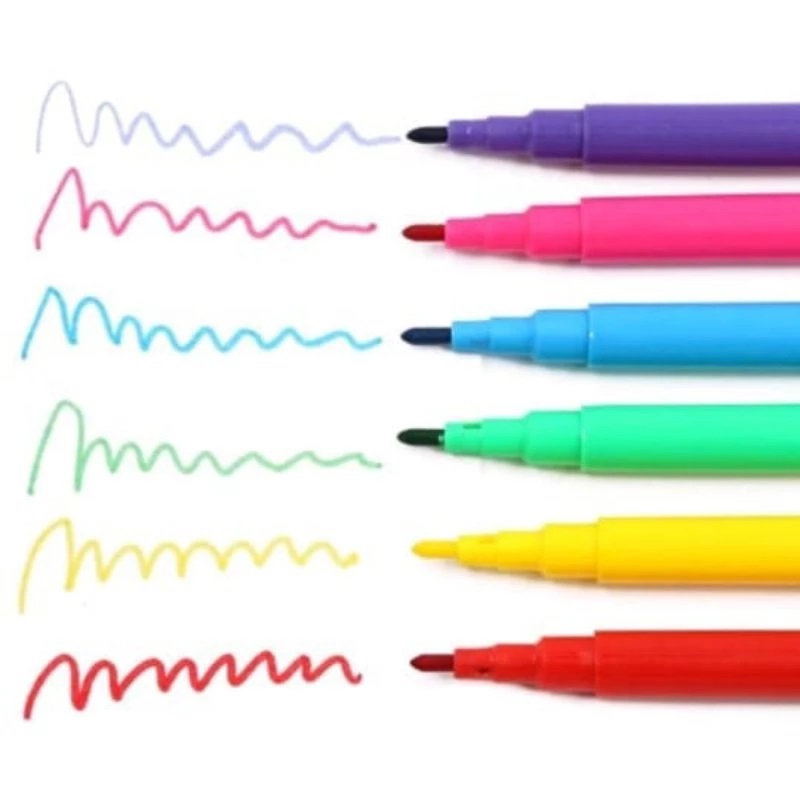 Spidol Gambar Set Mini 12 Warna Color Pen Kecil untuk Anak Mewarnai — 5