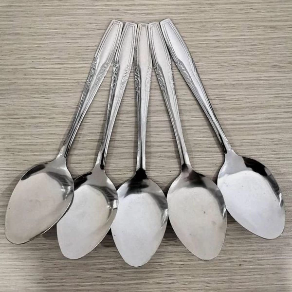 Sendok Stainless Batik 12pcs Peralatan Makan Motif Tradisional Elegan — 9