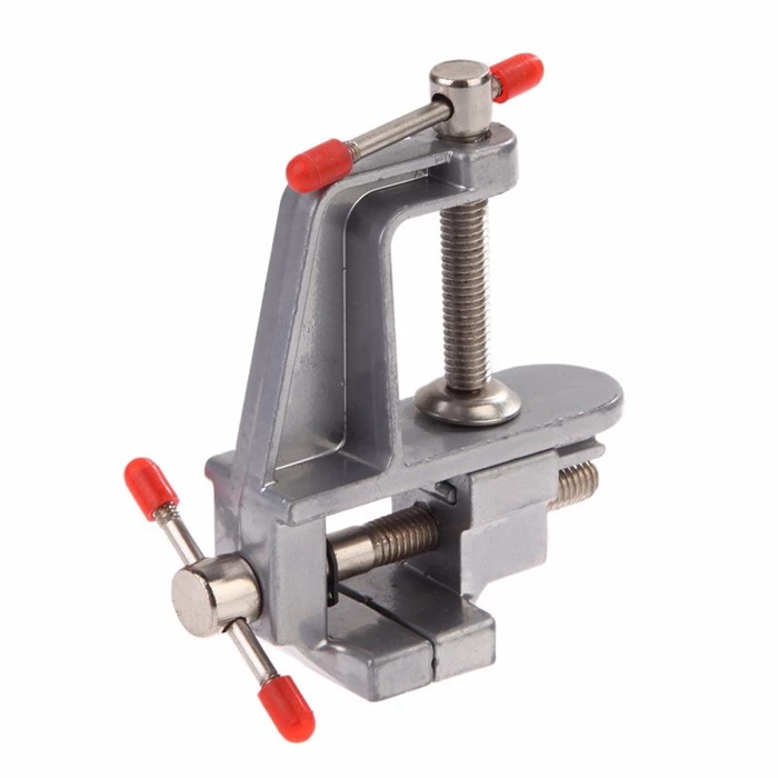 Klem Meja Mini Vise Clamp Catok Alumunium Penjepit Benda Kreatif — 6