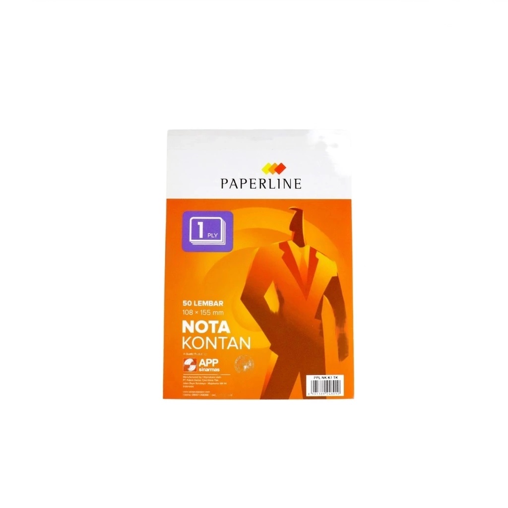 Buku Nota Kontan Bon 1 Ply Paperline HVS Putih 108x155mm 50 lembar — 3