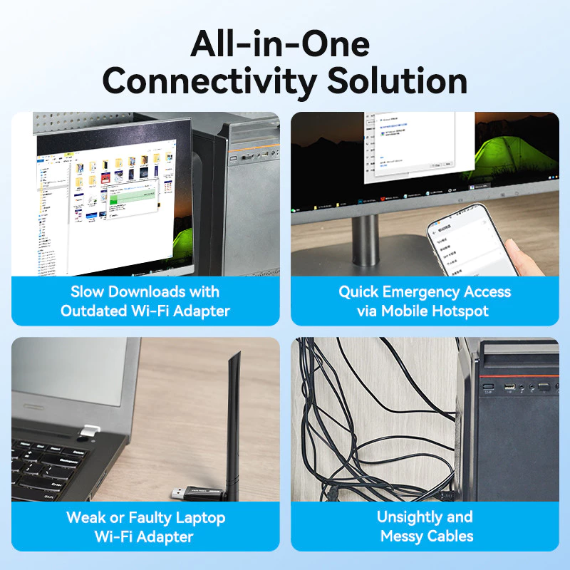 USB Dongle Wireless WIFI Receiver Antenna Adapter 150Mbps — 7