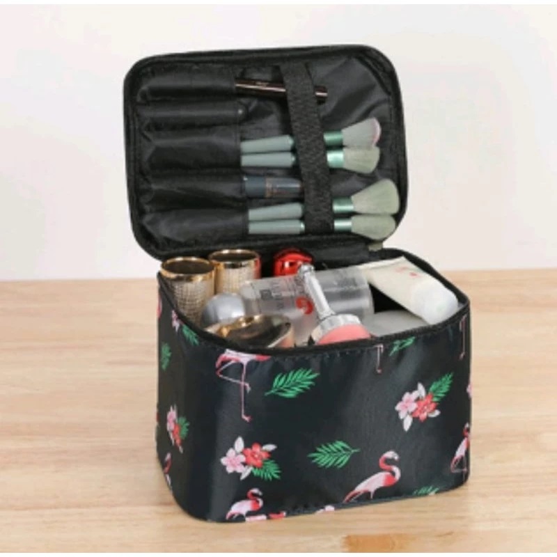 Tas Kosmetik Pouch Make Up Travel Motif Lucu 21x15x16 cm Multi Fungsi — 8
