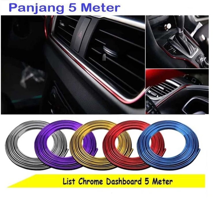 List Dekorasi Interior Dashboard Trim Mobil Moulding Strip — 2