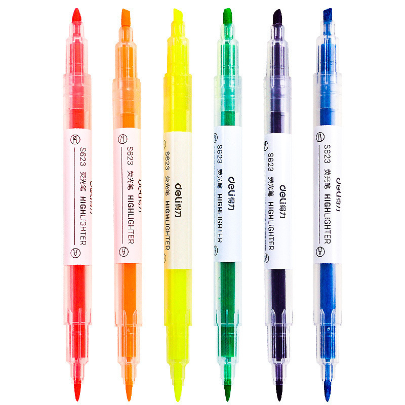 Stabilo Pensil Warna Highlighter Warna Warni 6pcs 2in1 2 Arah — 7