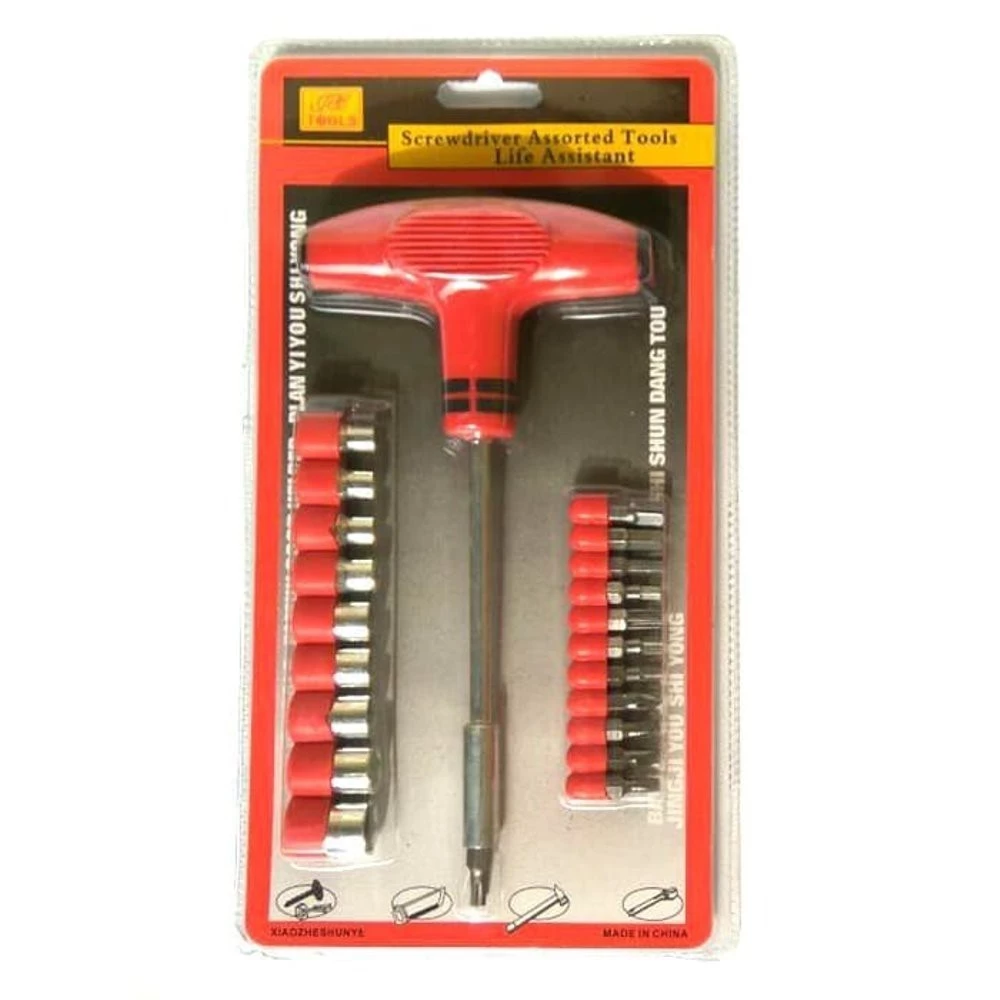 Alat Set Obeng Kunci T Star Sock Multifungsi 24-Pcs — 6