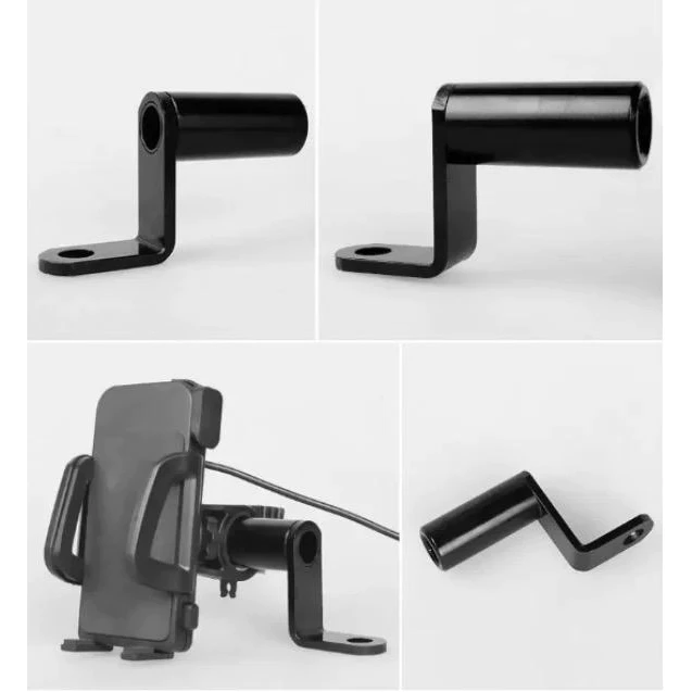 Stand Bracket Spion Holder Polos Dudukan Lampu Tembak Motor Handphone — 4