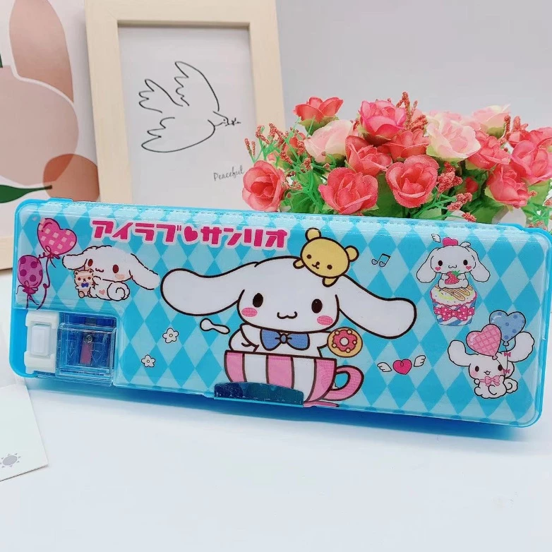 Kotak Pensil 2 Sekat Magnet Anak Sekolah TK SD Karakter Lucu Sanrio — 8