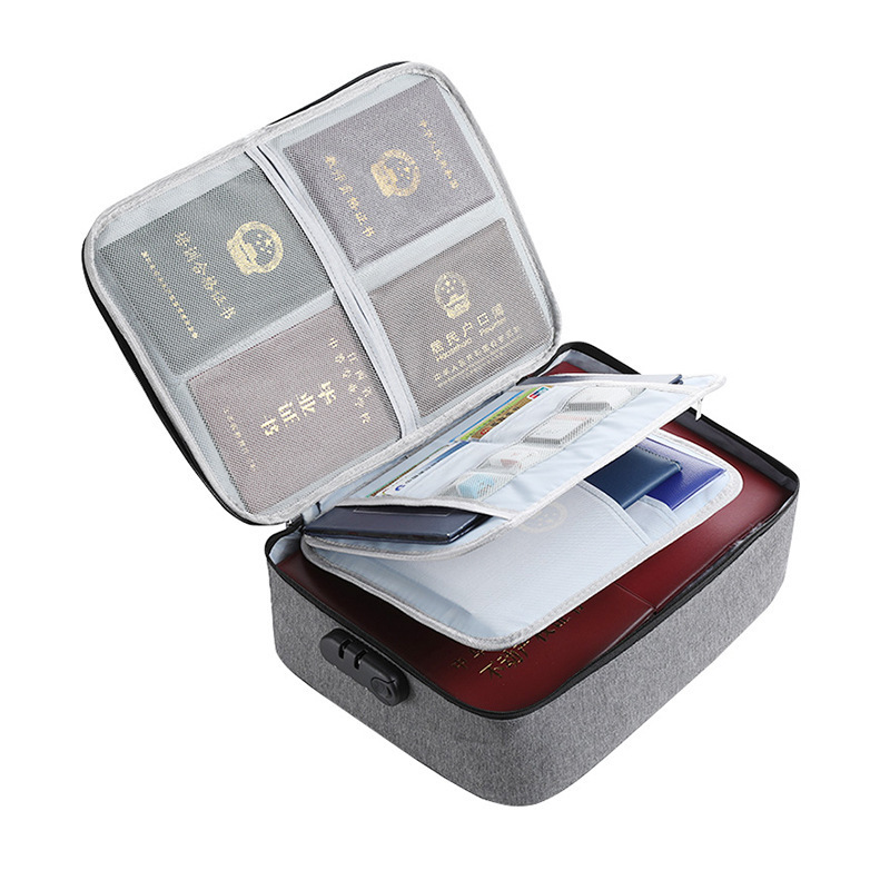 Tas Penyimpanan Dokumen File 3 Layer Anti Air dengan Kunci Password — 8