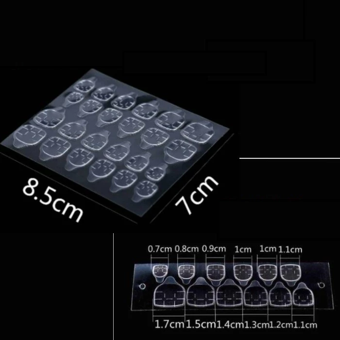 Sticker Lem Kuku Palsu Fake Nails Kedap Air Gel Double Tap Praktis — 5
