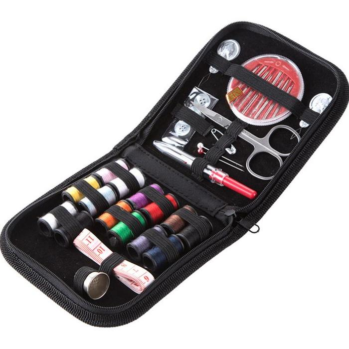 Set Alat Jahit 10 PCS Kotak Dompet Pouch Travel Sewing Box Portable — 8