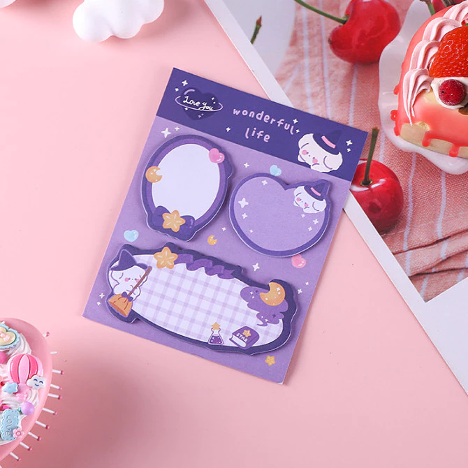 Sticky Note Transparan Kertas Memo Kantor Sekolah Lucu Aesthetic — 8