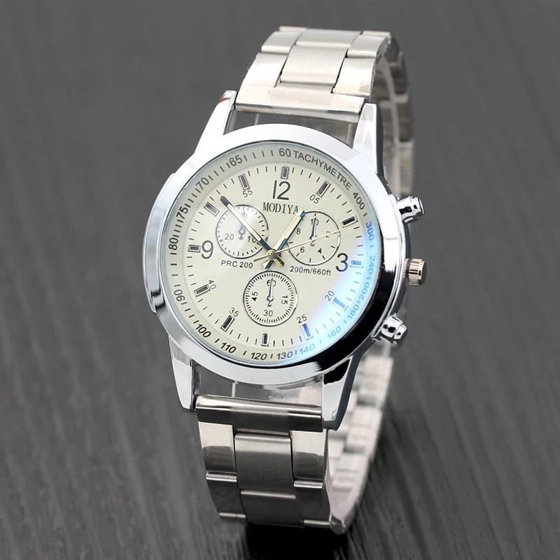 Jam Tangan Pria Wanita Strap Rantai Model Trendi Fashion Stylish Watch — 10