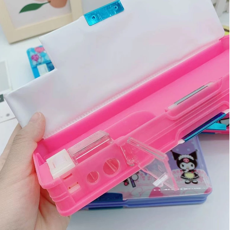 Kotak Pensil 2 Sekat Magnet Anak Sekolah TK SD Karakter Lucu Sanrio — 6