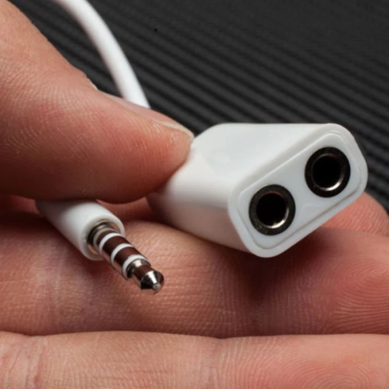Jack Splitter Konektor Audio 3.5mm 2 Male 1 Female 2in1 — 7