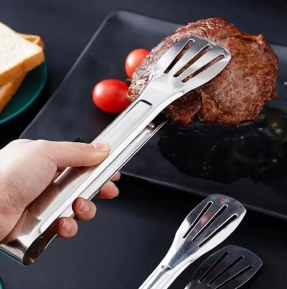 Capitan Makanan Stainless Steel Alat Cepat Mengambil Makanan Higienis — 8