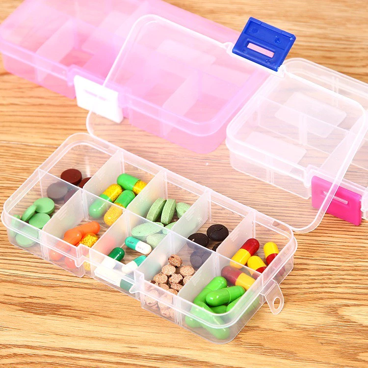 Kotak Obat Tempat Penyimpanan Obat Aksesoris 10 Sekat Multifungsi — 6