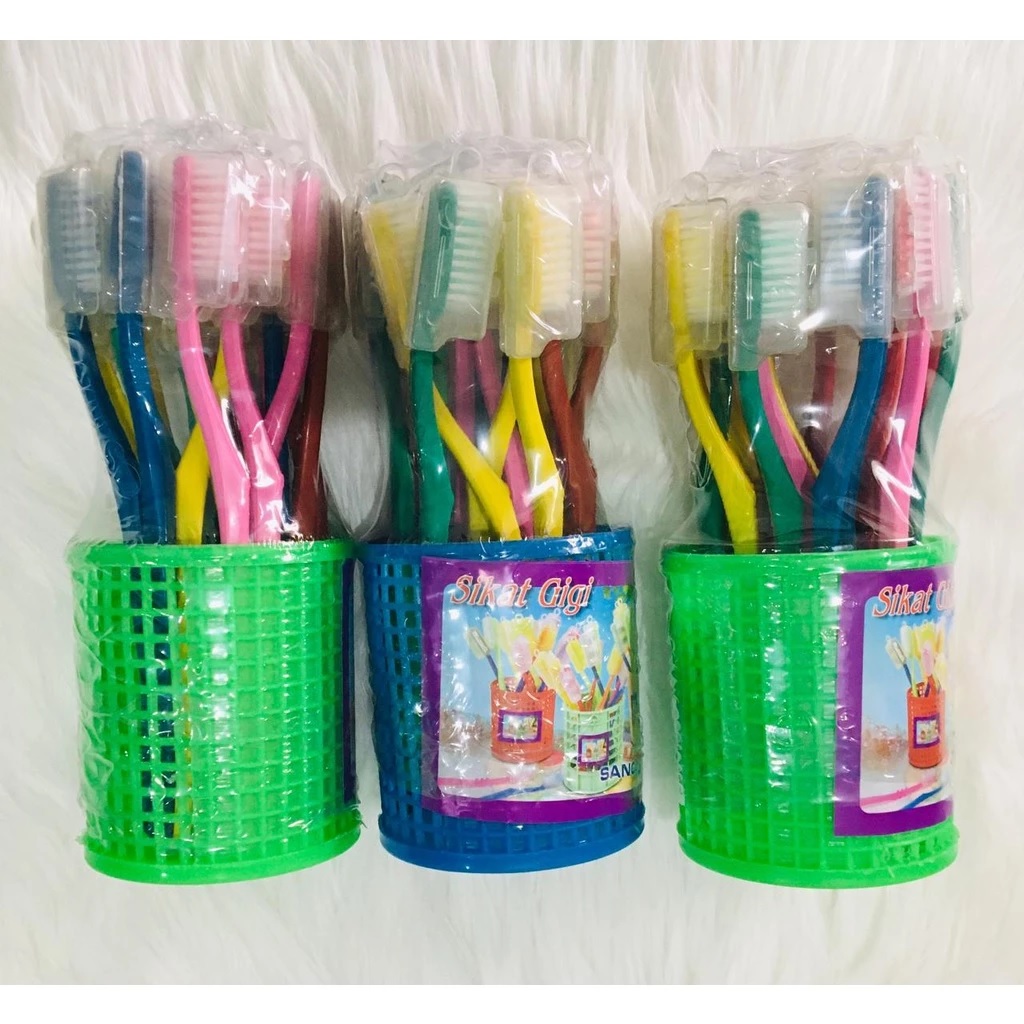 Set Keranjang Sikat Gigi Isi 18 Pcs Dental Brush Package — 5