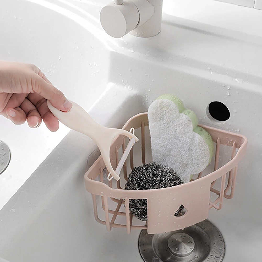 Rak Sudut Siku Tempat Penyimpanan Perlengkapan Kamar Mandi Dapur — 9
