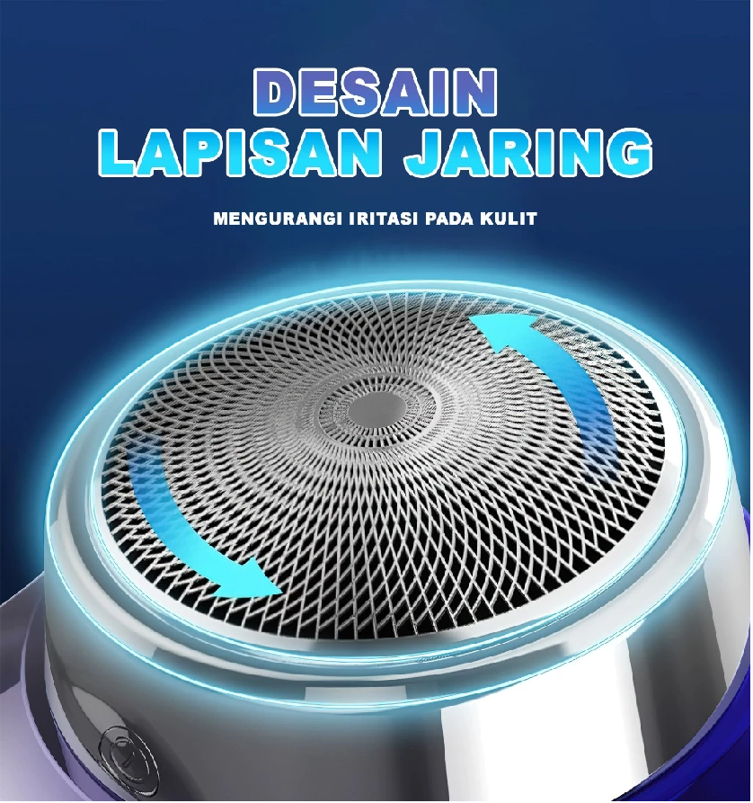 Alat Cukur Listrik Mini Jenggot Kumis Bulu Bulat Kecil untuk Pria — 6