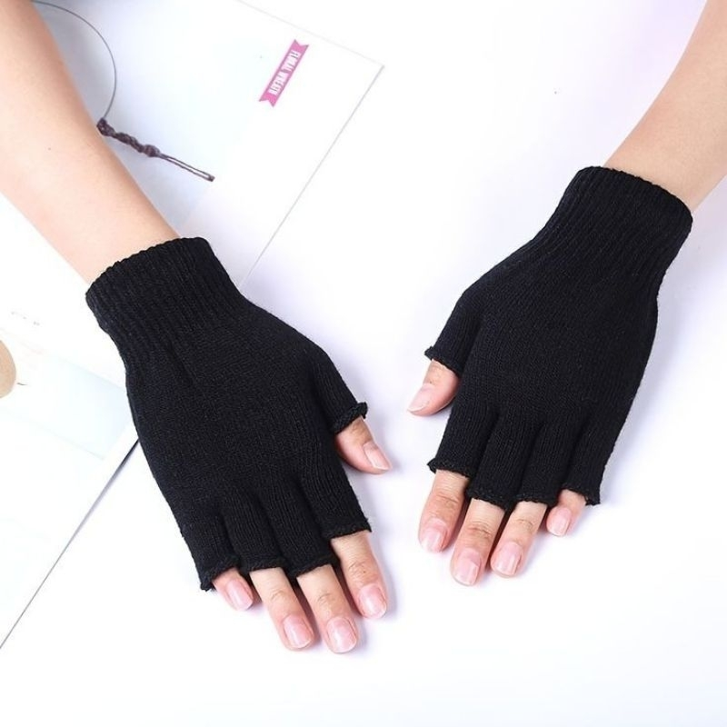 Sarung Tangan Motor Half Finger Jari Terbuka Anti Slip — 8