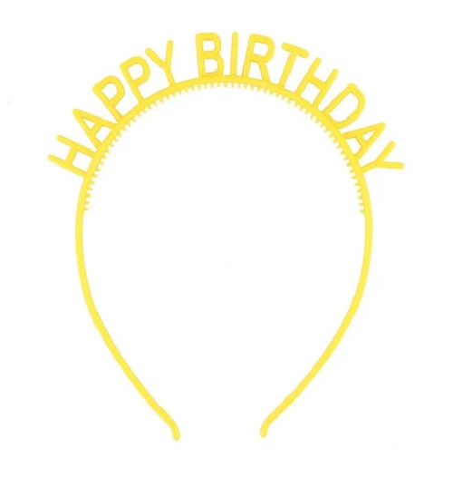 Bando Ulang Tahun Desain Happy Birthday Warna Warni Gaya Korea — 9