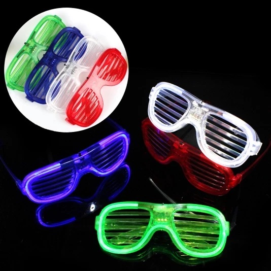 Kacamata Party Pesta Acara Lampu LED Colorful Berkedip 3 Mode Stylish — 7