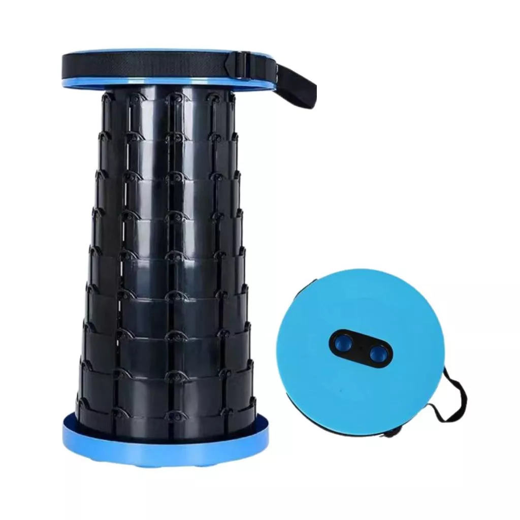 Kursi Bulat Lipat Teleskopik Outdoor Santai Camping Traveling Portable