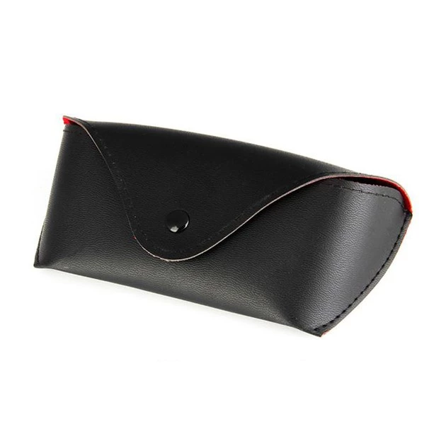 Kotak Wadah Kacamata Kulit Polos Leather Glasses Case Murah Import — 9