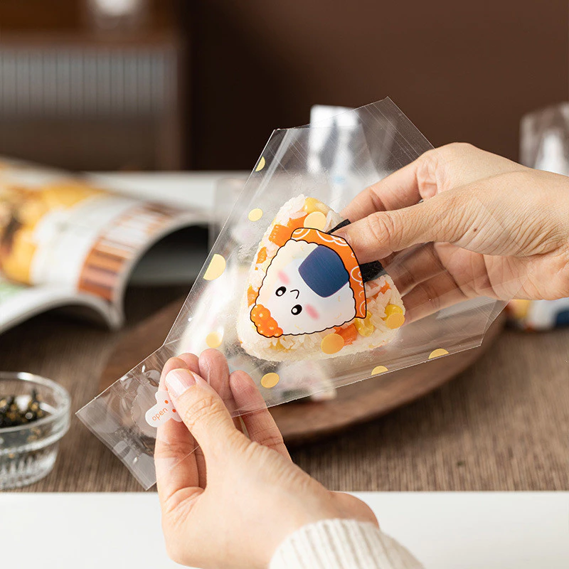 Plastik Onigiri Segitiga Bungkus Nasi Unik Lucu Mudah Dibuka — 5