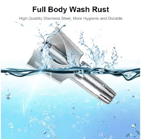 Pemangkas Alat Cukur Bulu  Rambut Hidung Otomatis Stainless Steel — 5