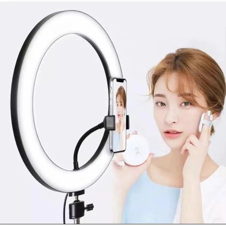 Lampu Ring Light LED 26Cm Konten Video Vlog Fotografi Content Creator — 5