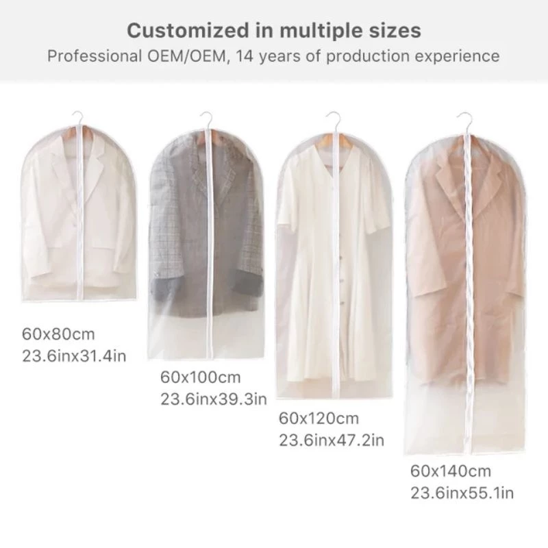 Cover Sarung Gantung Baju Anti Debu PEVA Dengan Resleting — 8
