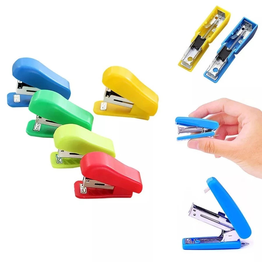 Stapler Mini Kecil Unik Lucu Bonus Isi ATK Praktis — 4