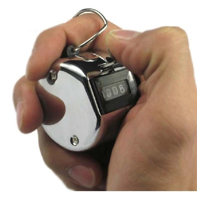 Alat Bantu Hitung Manual Hand Tally Finger Counter 4 Digit Tasbih — 3