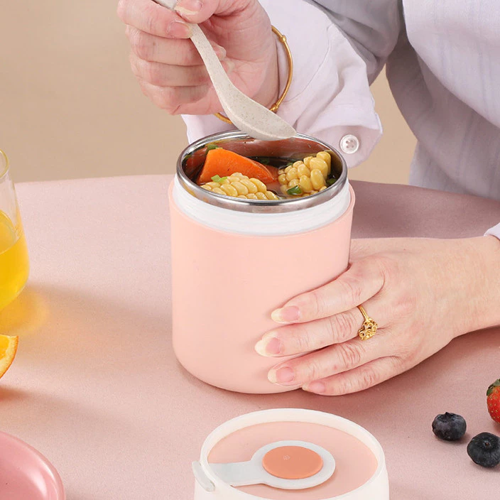 Tempat Makan Bubur Sup Mini Portable Makanan Tahan Panas Anti Tumpah — 6