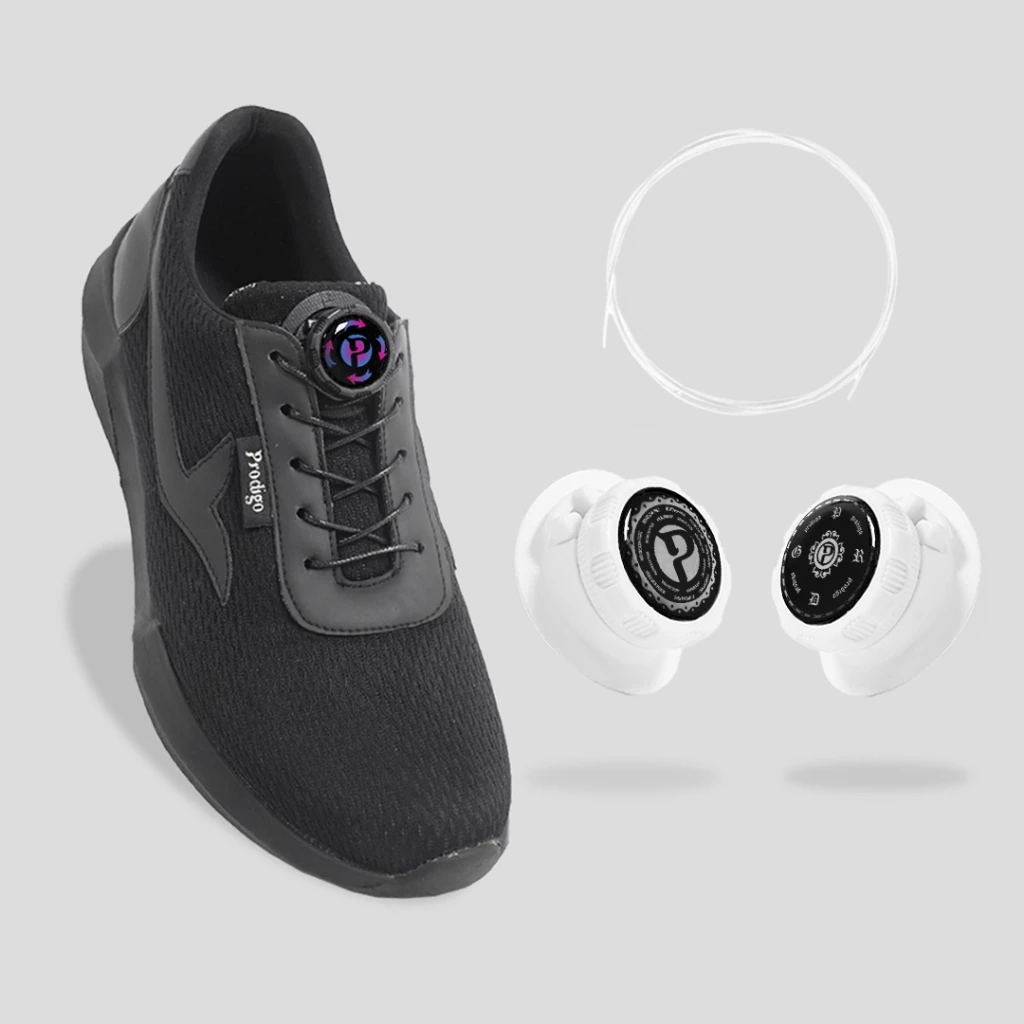 Tali Sepatu Ikat Putar Automatic Rotating Unik Gesper Plastik Ringan — 8