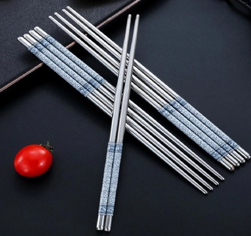 Sumpit Stainless Steel Sus 304 Satu Pasang Polos — 4