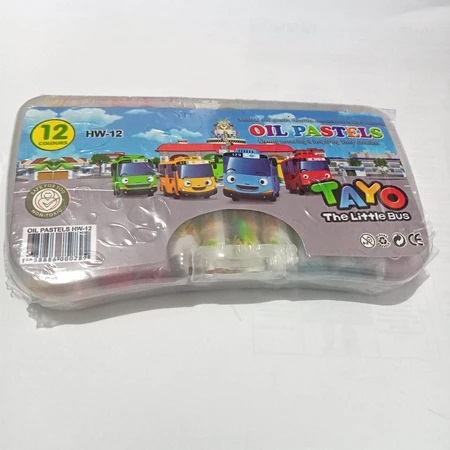 Crayon Krayon Mini Set 12 Warna Anak Anak Sekolah untuk Mewarnai — 4
