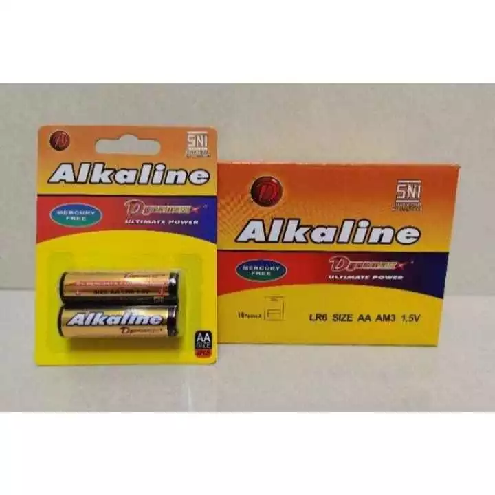 Baterai Alkaline Satuan LR6 AA Batu Batre Jam Dinding Remote TV — 9