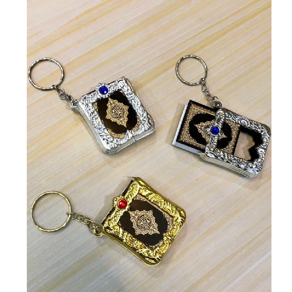 Gantungan Kunci Al Quran Mini Souvenir Unik Keychain — 10